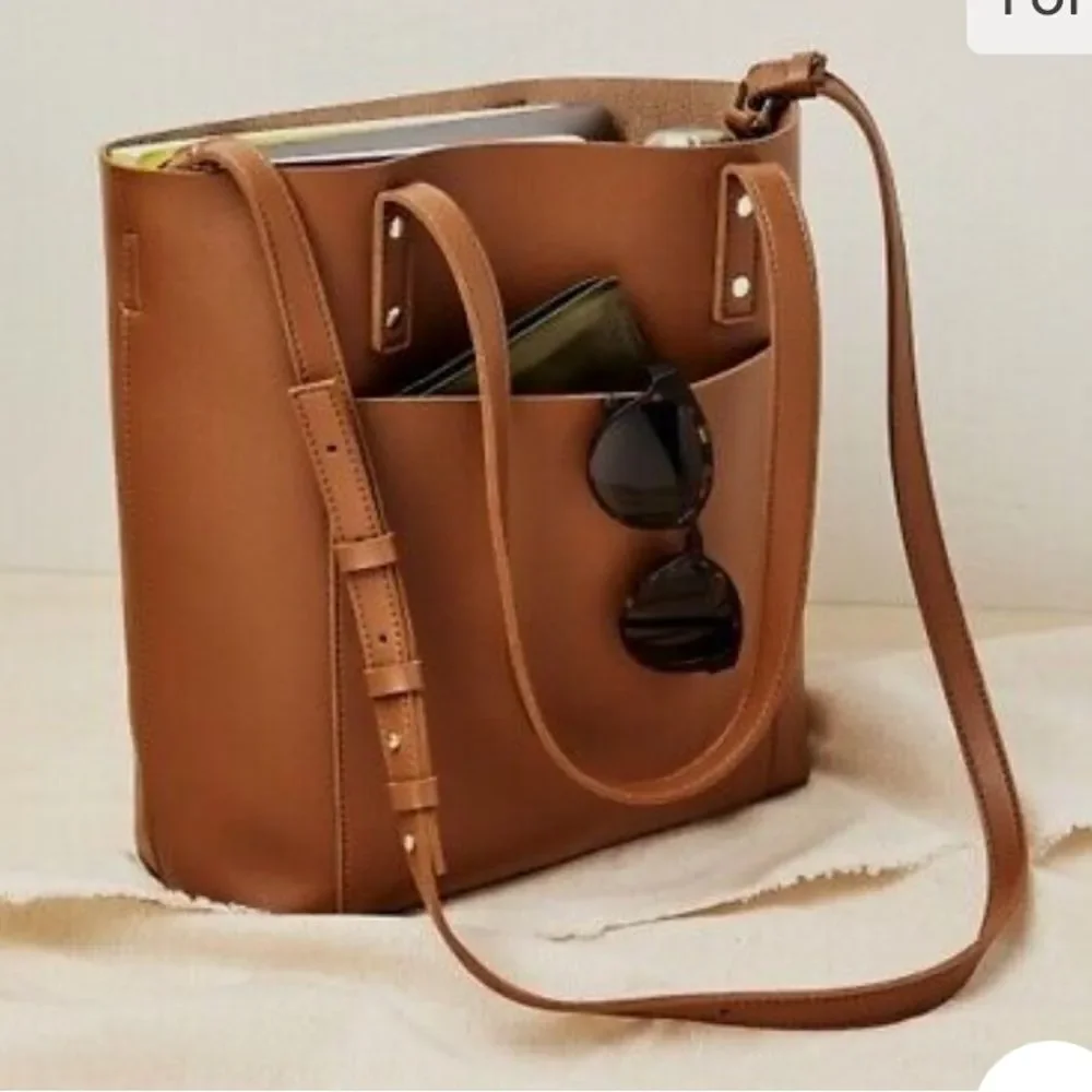 HENNY‎ + LEV Danielle Tote Bag in Cognac NWT in packaging